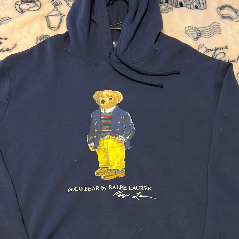 Men’s Polo Bear Soft touch Hoodie